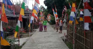 Sambut HUT RI 79, Warga Cibogo Pangandaran Hiasi Kampung