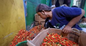 Harga Cabai Rawit Merah Meroket, Pedagang di Pasar Banjar Sepi Pembeli