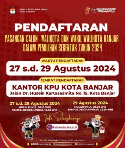 Pengumuman Pendaftaran Calon Walikota dan Wakil Walikota Banjar