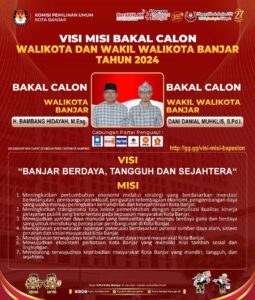 Ini Dia Visi Misi H Bambang Hidayah, M.Eng dan Dani Danial Muhkis, S.Pd.I untuk Kota Banjar 2024
