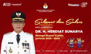 KPU Kabupaten Ciamis Ucapkan Selamat dan Sukses Atas Pelantikan DR H Herdiat Sunarya