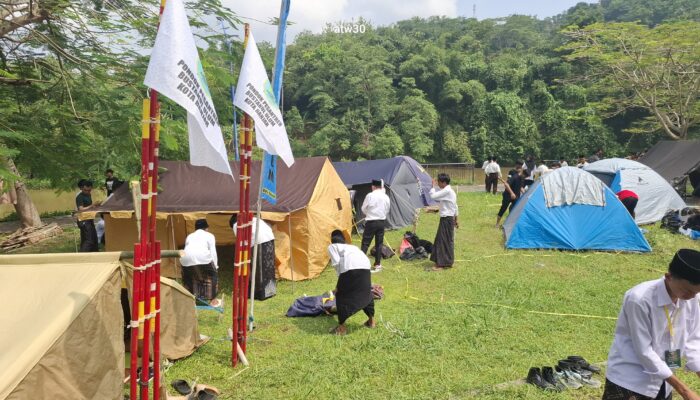 Sambut Hari Santri Nasional, Ratusan Santri Ikuti Kemah Akbar di Kota Banjar