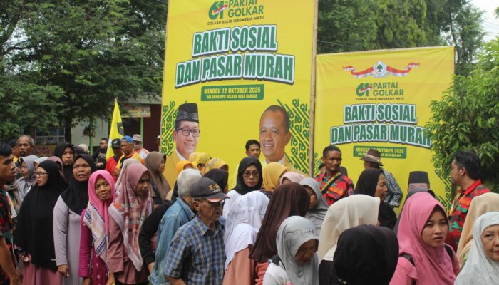 Peringati HUT ke 61, Golkar Kota Banjar Bagikan Ribuan Paket Sembako