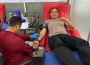 HUT ke 74 Humas Polri, Polres Banjar Ajak Masyarakat Donor Darah