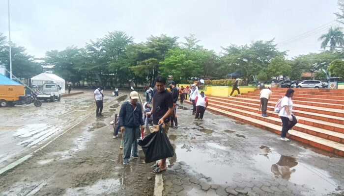 Pasca Safari Budaya, Kementerian dan Dinas Lingkungan Hidup Operasi Sampah di Taman Kota Banjar