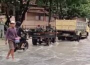 Pangandaran Diterjang Banjir, Arus Kendaraan Macet Total
