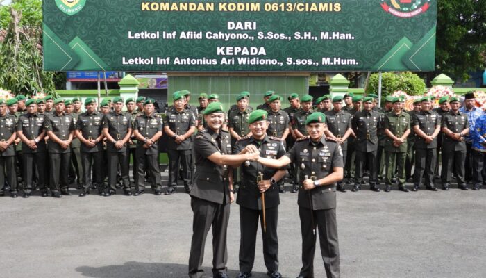 Danrem 062/TN Pimpin Peralihan Komando Kodim 0613 Ciamis