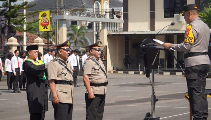Polres Tasikmalaya Gelar Sertijab, Kapolres Tekankan Semangat Inovasi dan Adaptasi