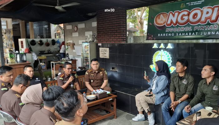 Jelang Akhir Tahun, Kejaksaan Negeri Kota Banjar Ngopi Pintar Bersama Jurnalis