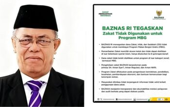 BAZNAS Tegaskan Dana Zakat Tak untuk Program Makan Bergizi Gratis