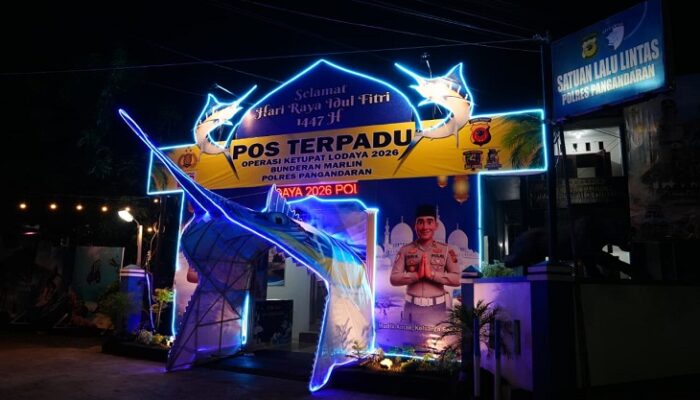 Unik, Pos Pelayanan di Pangandaran Berkonsep Kearifan Lokal di Kawasan Wisata