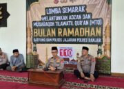 Ramadhan, Polres Banjar Adakan Lomba Adzan dan Tilawah Al-Qur’an