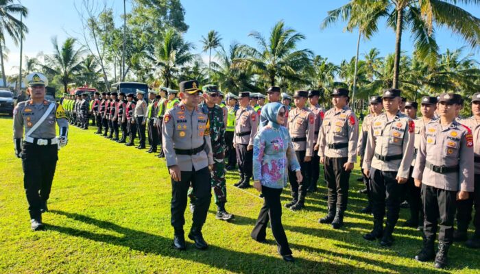 Jelang Lebaran, Polres Pangandaran Gelar Apel Pasukan Operasi Ketupat Lodaya 2026