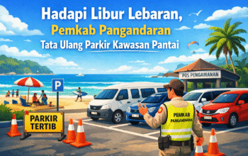 Hadapi Libur Lebaran, Pemkab Pangandaran Tata Ulang Parkir Kawasan Pantai