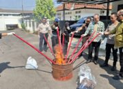 Kejari Kota Banjar Musnahkan Ratusan Paket Narkoba hingga Ribuan Obat Terlarang