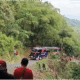 Kok Bisa ?! Gegara Sopir Lupa Jalan, Bus Pariwisata Nyasar Ke Kawasan Pegunungan di Ciamis