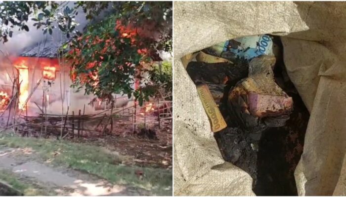 Rumah Lansia Ludes Terbakar, Sekarung Uang Turut Hangus