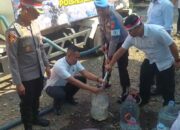 Kemarau Panjang masih Berlangsung, Polres Banjar, BPBD dan PMI Sinergi Salurkan Air Bersih
