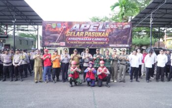 Antisipasi Karhutla, Polres Banjar Gelar Apel Pasukan dan Simulasi Penanganan