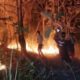 5 Hektar Lahan Gunung Terbakar Hebat, Warga Panik Api meluas