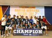 HUT RI ke 81, Tim Futsal Polres Banjar Sabet Juara 1 Turnamen Antar OPD