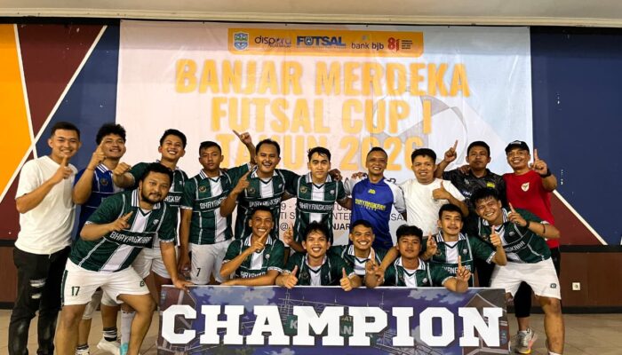 HUT RI ke 81, Tim Futsal Polres Banjar Sabet Juara 1 Turnamen Antar OPD