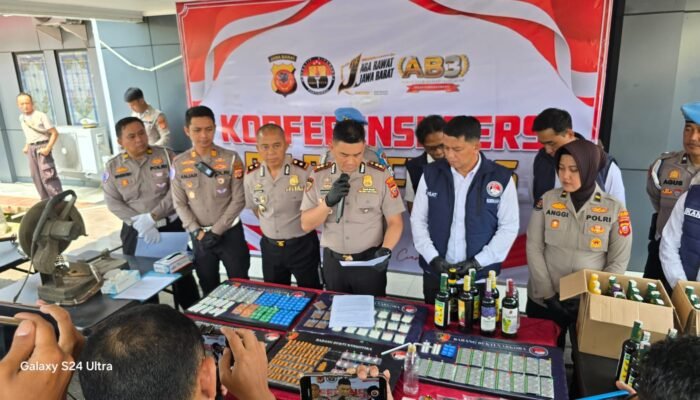 Polres Ciamis Ungkap Sabu 36,67 Gram Sabu Modus “Tempel”